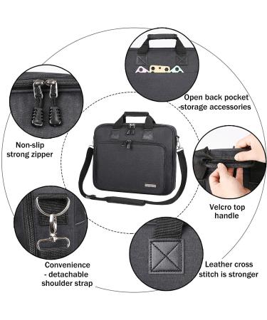 LLYWCM Embroidery Project Bag - Multifunctional Storage for Floss, Crochet Hooks & Sewing Accessories (Black) - Buy Online on SooperMarket.com