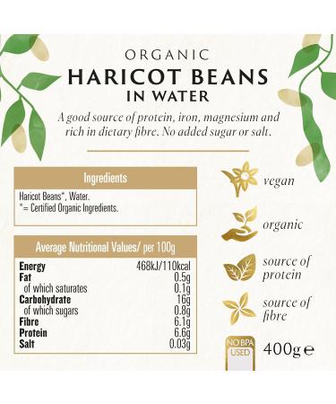 Biona Organic Haricot Beans 400g (Pack of 2) - Buy Online on SooperMarket.com