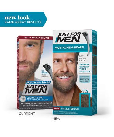 Just For Men Color Gel Mustache & Beard M-35 Medium Brown 1 ea (Pack of 2) - 2 Pack - Buy Online on SooperMarket.com