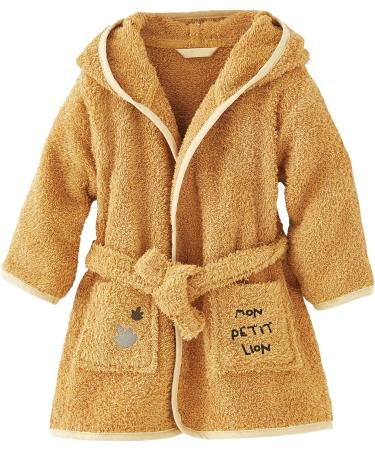 Buy Vertbaudet Baby Bathrobe Lion 92 Mustard Yellow - Soft & Stylish Infant Bathrobe for Comfortable Bath Time - Buy Online on SooperMarket.com
