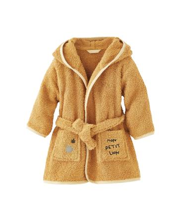 Vertbaudet Baby Bathrobe Lion 86 Mustard Yellow