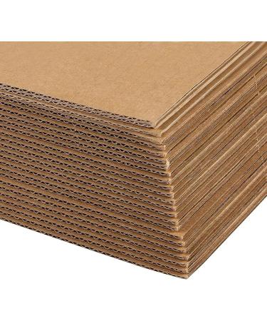 24 Pack Thick Corrugated Cardboard Sheets  Bulk Flat 12x12 Square Inserts for Packing  Mailing  DIY Crafts - Buy Online on SooperMarket.com