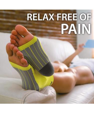 Rymora Plantar Fasciitis Compression Socks XL - Relieves Discomfort, Supports Heel, Arch & Ankle - Fluorescent (One Pair) - Buy Online on SooperMarket.com