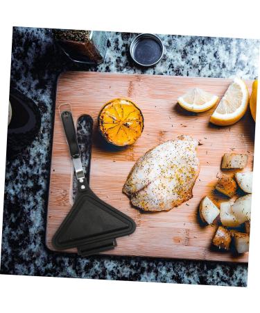 HOMSFOU 2 Pcs Sandwich Pan Sandwich Toaster Press Pan Sandwich Press Pan Sandwich Maker Pan Sandwich Grill Pan Sandwich Mould Frying Pan Egg Plate Aluminum Alloy Clamshell Waffles 35X18X4CMx2pcs Blackx2pcs - Buy Online on SooperMarket.com