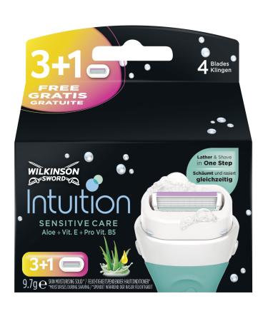 Wilkinson Sword Intuition Sensitive Care Razor Blades for Women 3 + 1pcs