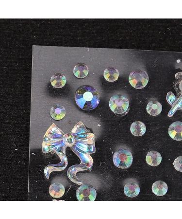 FOMIYES 4 Sheets Nail Decor Nails Gems Rhinestones for Nails Rhinestone for Nails Charms for Nails Manicure Gems Manicure Supplies Eye Patch Eyebrow Paste Nail Supplies Suite Miss Tears - Buy Online on SooperMarket.com