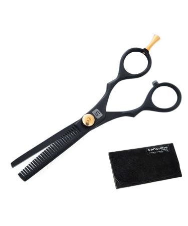 Professional Hair Thinning Scissors Hair Texture Thinning Scissors Japanese Styled Blades Designed for Hairdressers Barbers and Personal Use 5.75 inch + Case
