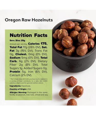 Raw Oregon Hazelnuts (Filberts) - JUMBO SIZE | Steam Pasteurized, NON-GMO | No Shell, Just Kernels | Bulk Resealable Bags (10 LB) - Buy Online on SooperMarket.com