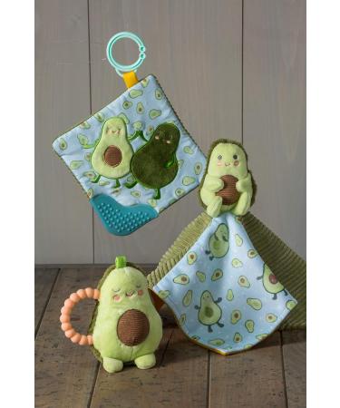 Mary Meyer Yummy Avocado Teether Toy with Baby Paper and Squeaker - 6 x 6-Inches (44141) - Buy Online on SooperMarket.com