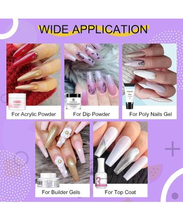 Saviland 24 Colors Nail Mica Powder - 10g Pigment Nail Powder for Gel Polish, Shimmer Acrylic & Poly Nails - DIY Color Nail Art - Buy Online on SooperMarket.com