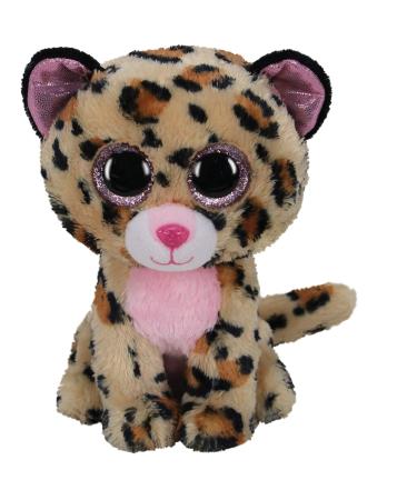 TY 2007518 Livvie Leopard Beanie Boo Stuffed Animal Multicoloured Leopard Livvie