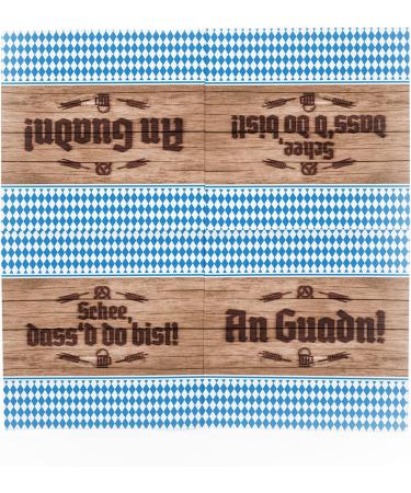 Ittenga Bayrisch Blau Wei Schee Napkins 30x30cm - 20 Pack 3-Layer for Oktoberfest & Festivals - Buy Online on SooperMarket.com