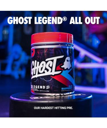 Legend All Out Pre-Workout | Caffeine L-Citrulline & Beta Alanine Blend for Pump Energy & Focus | Sugar-Free Pre-Workout | 40 Servings 400G (Blue Raspberry) - Buy Online on SooperMarket.com