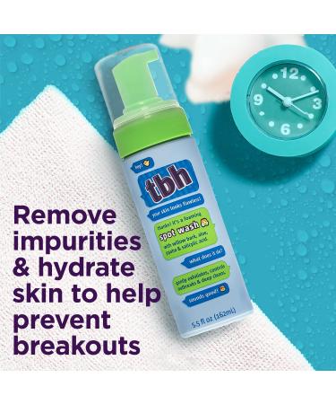 TBH Kids Spot Foam Face Wash - Gentle Daily Acne Treatment - Natural Formula - 5.5 oz - Buy Online on SooperMarket.com