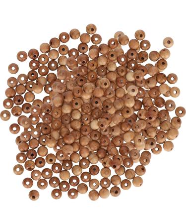 200pcs 0.6cm Round Wooden Beads - Peach Loose Spacer Beads for DIY Necklaces Bracelets & Pendants | International Shipping Available - Buy Online on SooperMarket.com