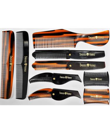 Barbers Vintage Tortoise Shell Folding Comb - Handmade Pocket Comb for Men - Beard & Moustache Grooming - Small - Buy Online on SooperMarket.com
