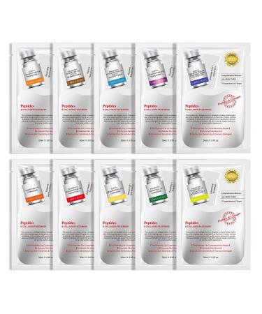 DONG RHYME Premium Facial Sheet Mask (Pack of 10) Clean Face Masks Skincare Hydrating Face Masks Soothing Moisturizing Beauty Mask For All Skin Types