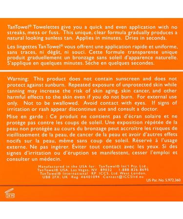 Tan Towel Total Body Tan Dark 0.25 fl. oz. - Instant Sun-Kissed Glow - Buy Online on SooperMarket.com