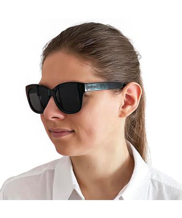 Stylish Retro Mini Glasses - Prescription Sunglasses with Thick Frames | Women's Reading Sunglasses - Includes Free Case | 2.0 Diopters - Buy Online on SooperMarket.com