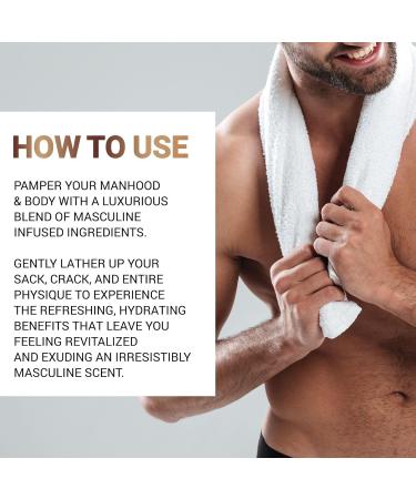 Ball Wash for Men | Refresh & Hydrate Your Body | Cedarwood Tea Tree & Lemon - 4oz - Buy Online on SooperMarket.com
