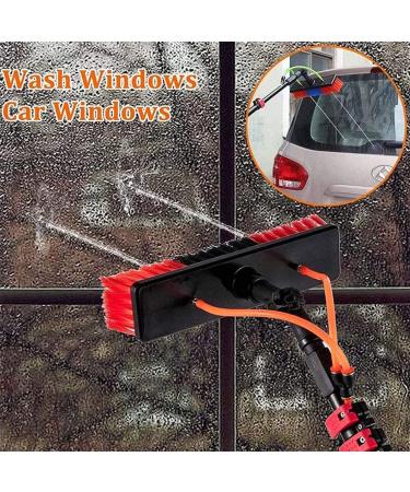 Window Cleaning Pole Water/Hose Fed Pole Window Cleaning Brush Equipment Extendable Cleaner Pole for Large Vehicles Trucks Roof/5.4M/18Ft 35cm Brush Head 9M/30FT - Buy Online on SooperMarket.com