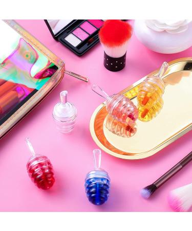 Honey Pot Shaped Lip Gloss Tube Set - 28 Pieces, Refillable Lip Balm Containers for DIY Cosmetics - Clear, Ideal for Women and Girls - Buy Online on SooperMarket.com