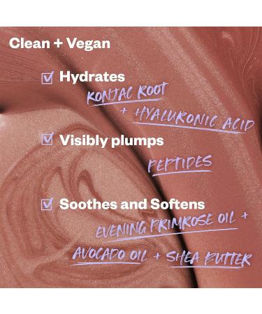 Kosas Wet Lip Oil Gloss - Hydrating Plumping Treatment with Hyaluronic Acid & Peptides (Jellyfish) - Buy Online on SooperMarket.com