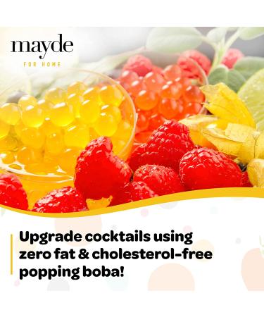 Mayde Bursting Popping Boba Pearls  Strawberry  Mango  Passion Fruit  Kiwi  Blueberry  Pomegranate - 6 Flavor Party Kit (490 gms  6 pack) - Buy Online on SooperMarket.com