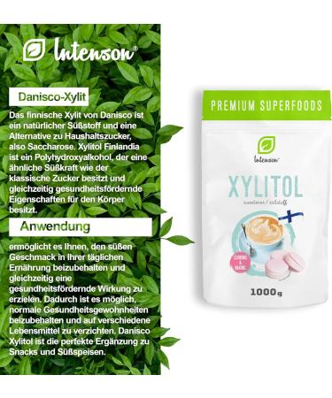 Intenson - Xylitol Sugar 1kg | Xylitol from Finland 1000g | Birch Sugar 100%. - Buy Online on SooperMarket.com