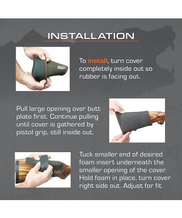 Beartooth Comb Raising Kit 2.0 - Improve Accuracy & Reduce Recoil | Neoprene | Made in USA - Black - Buy Online on SooperMarket.com