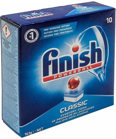 Finish Dishwasher Tablets Classic Powerball 10 ct - Pack of 1 | Effective Cleaning Solution - Buy Online on SooperMarket.com