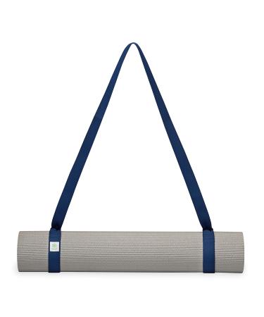 Gaiam Easy-Cinch Yoga Mat Sling, 1 Count (No Mat Included) Navy