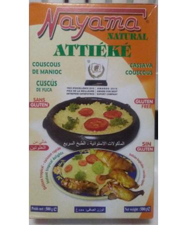 Nayama Attieke - Gluten Free - Cassava Couscous 500 grams (17.6 Ounces)