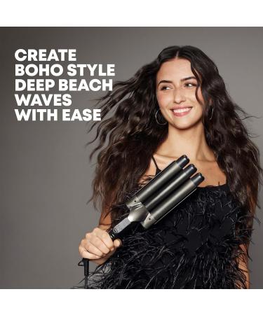 Revamp ProGloss Beach Big Waver - 3-Wave Iron for Glossy Beach Waves & Healthy Hair with Prowl Oils - Buy Online on SooperMarket.com