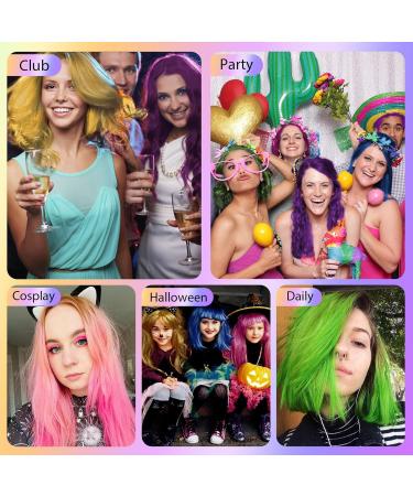 Buy Yellow Hair Color Wax - Washable Temporary Dye for Men Women & Kids | Perfect for Halloween Parties Cosplay & More - Buy Online on SooperMarket.com