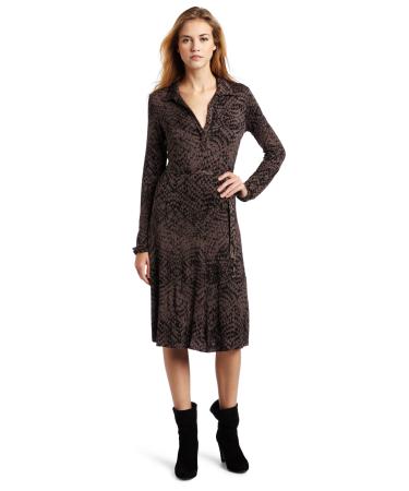 Velvet Women's Bayard Printed Shirt Dress Bayard01 S Muskat