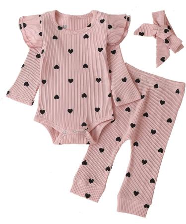Baby Girl White Lace Romper Top + Jeans Shorts Set 0-3 Months Pink | 3-24 Months Clothing Outfits - Buy Online on SooperMarket.com
