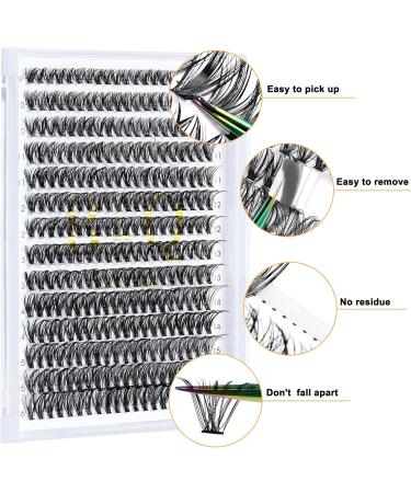 50D-0.07D-280PCS Cluster Lashes 12mm Individual Eyelash Extensions DIY at Home - B&Q LASH - Buy Online on SooperMarket.com