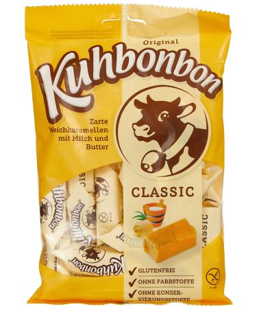 Cowbonbon Classic-soft caramel candy made of sweet caramel delicate meltdown toffee candies made of good butter milk and sugar gluten-free 200 gr classic 200 g (1 Pack)