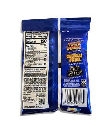 Cheddar & Hot Fries Snacks Value Pack by Tribeca Curations | 120 Cal Packs | 24 Bags Each - Buy Online on SooperMarket.com