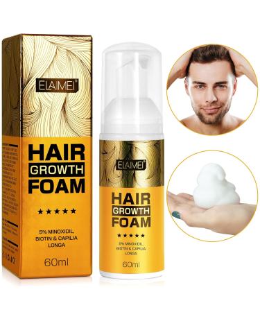 Minoxidil 5% Foam for Men with Biotin - Hair & Beard Growth Treatment (3 Pack) - Buy Online on SooperMarket.com