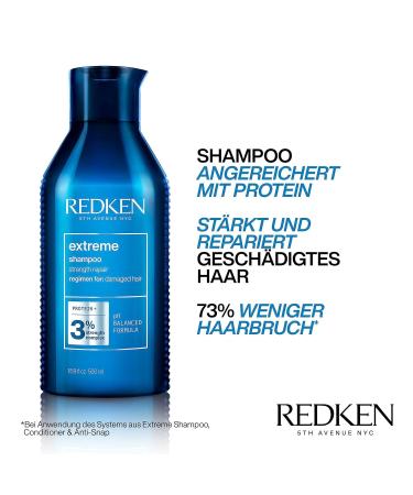 Redken Extreme Shampoo for Brittle & Damaged Hair - 500ml | Anti-Hair Fracture with Soy Proteins Ceramides & Arginine - International Shipping Available - Buy Online on SooperMarket.com