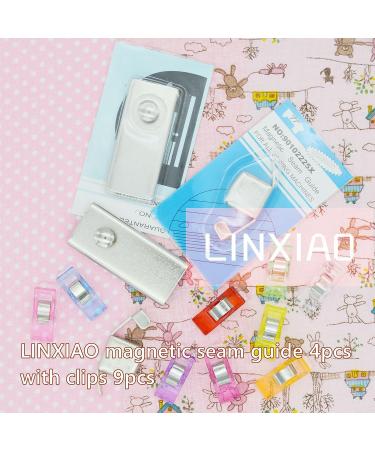 LINXIAO Magnetic Seam Guide & 9 Sewing Clips Set - Essential Sewing Supplies for Machine Sewing - Buy Online on SooperMarket.com