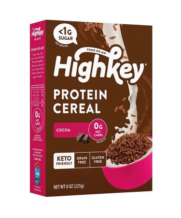 HighKey Low Carb Keto Cereal Grain Carbs & Gluten Free Chocolate - 8 Oz