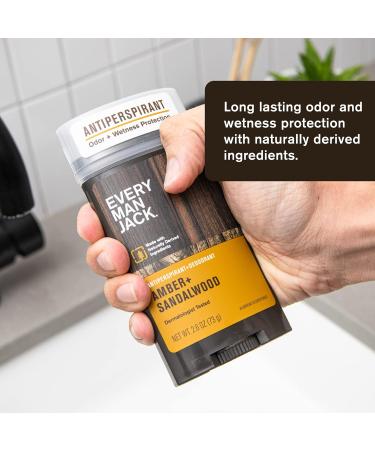 Every Man Jack Men's Assorted Antiperspirant Deodorant - Long Lasting Plant-Based Formula - 3 Pack Variety Pack - Buy Online on SooperMarket.com