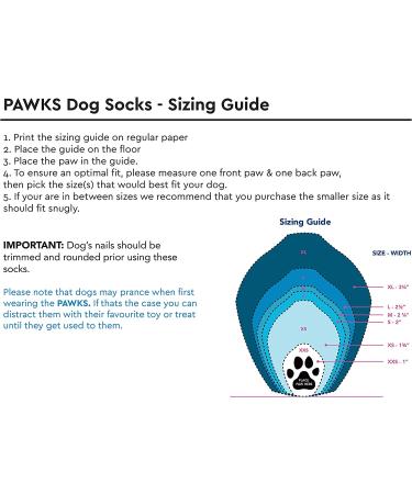 RC Pet Products PAWks Dog Socks - Small Paw Protection (1 Pair) - Buy Online on SooperMarket.com