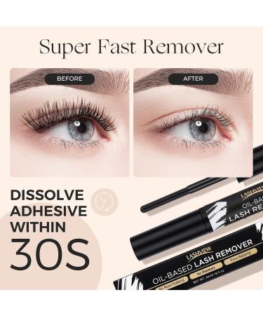 LASHVIEW Eyelash Remover | Gentle Cluster Lash Glue Remover for DIY Extensions | Soothing & Non-Irritating Eye Cleanser 5ML | International Shipping Available - Buy Online on SooperMarket.com