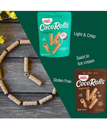 Sun Tropics CocoRolls Espresso - Delicious Coconut Snack Rolls - Buy Online on SooperMarket.com