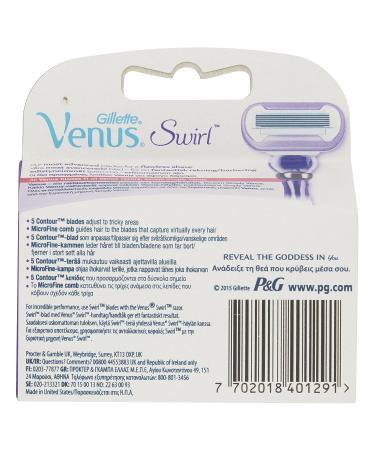 Gillette Venus Swirl Razor Blades for Women - Pack of 3 Refill Blades - Mother's Day Gift - Packaging May Vary - Buy Online on SooperMarket.com