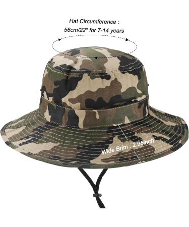 Eohak Sonnenhut f r Jungen Camouflage Fischhut faltbar 7 14 Jahre (Camo-1 56 cm) - Buy Online on SooperMarket.com